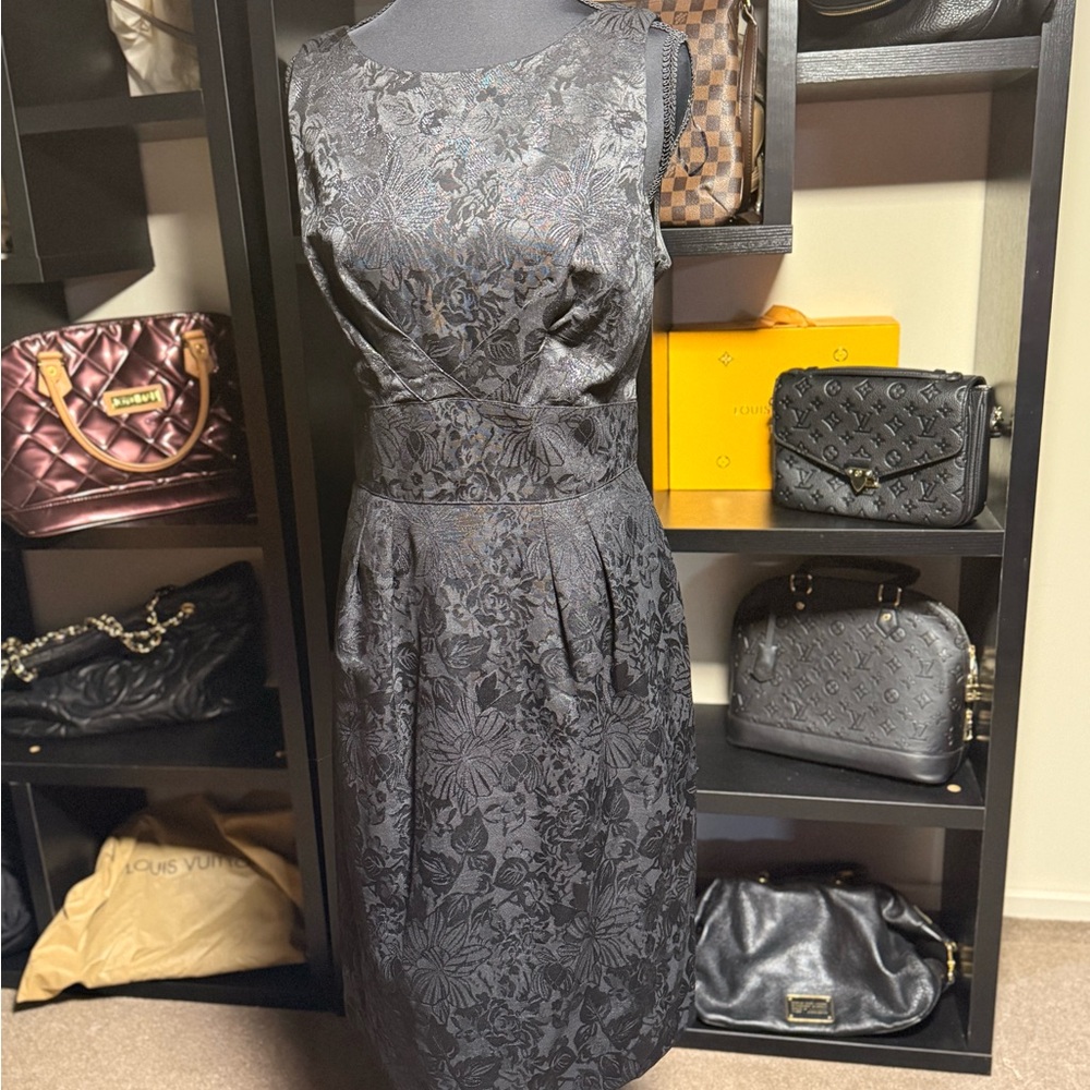 Elegant Black Floral Dress